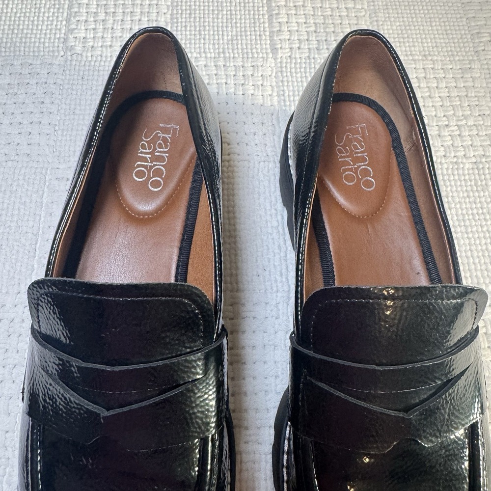 Franco Sarto Women's Bazel Platform Slip On Black Loafer Size US Size 9.5M - Picture 3 of 10